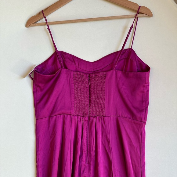 NWT Abercrombie A&F Camille Maxi Satin Tank Dress, size M - Picture 4 of 7